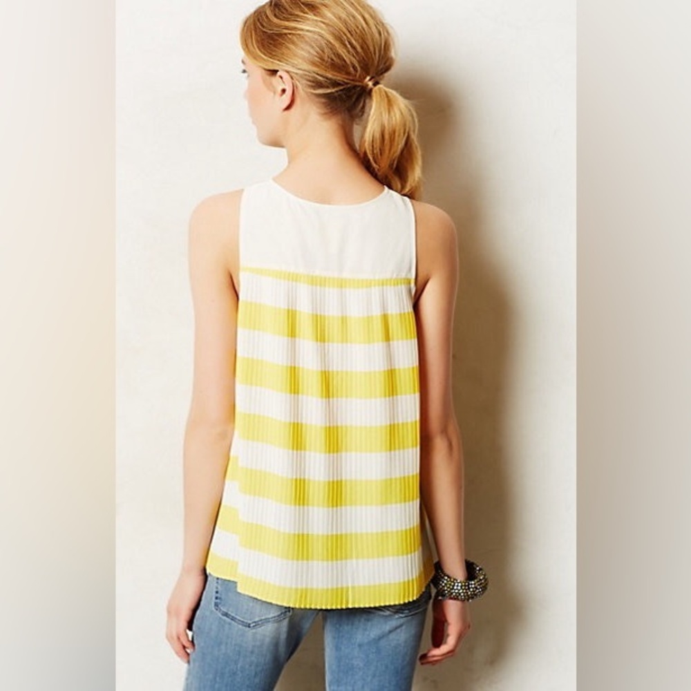 Maeve Citron Striped Top - Picture 2 of 7